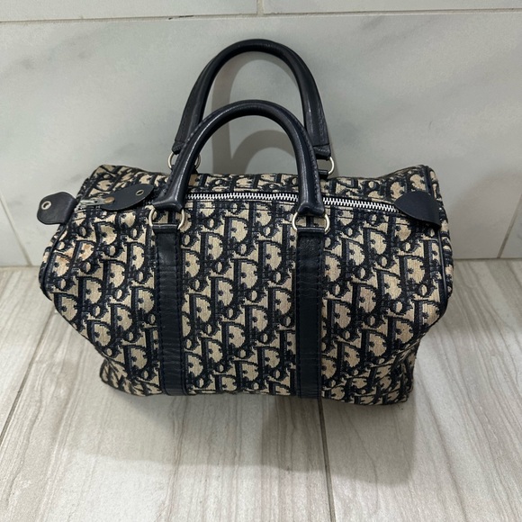 Dior Handbags - Dior Navy Trotter Boston Bag